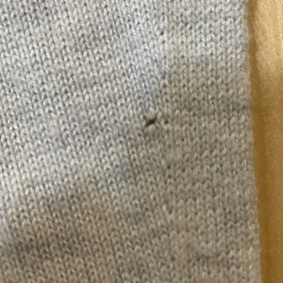 Lilly Pulitzer light grey open face cardigan size M flaws - Picture 7 of 9